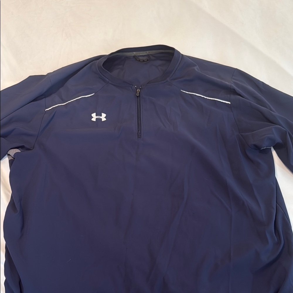 Under Armour Blue Baseball Cage Jacket